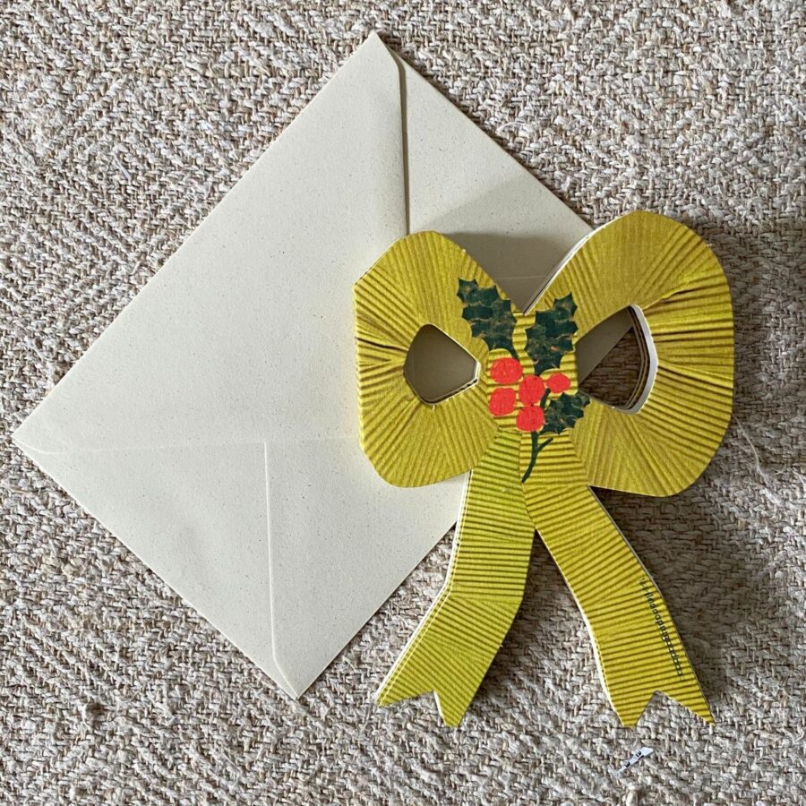 Concertina Card - Christmas Ribbons
