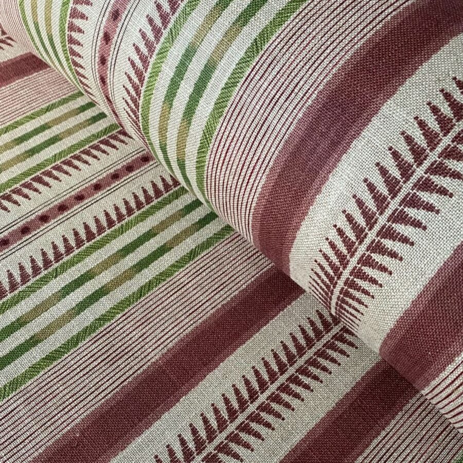 Extra Wide Caspian Stripe fabric on a roll