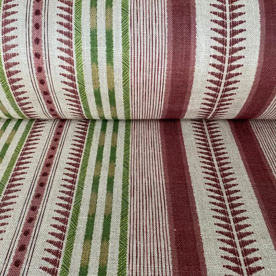 Extra Wide Caspian Stripe fabric on a roll