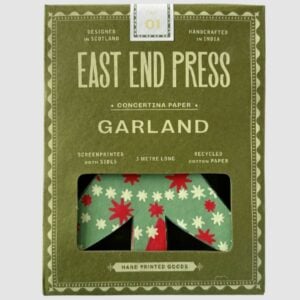 Recycled Paper Concertina Garland - Christmas Trees - Image 2