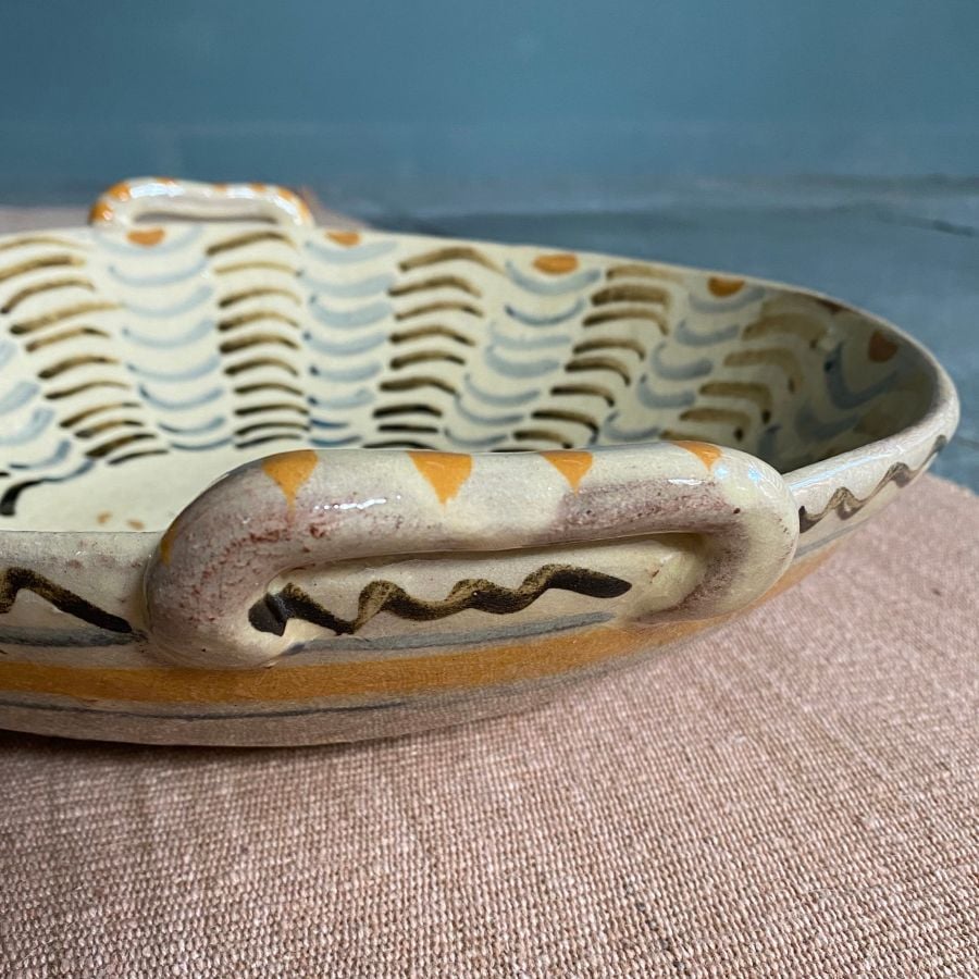 James Burnett Stuart ceramic bowl with handles