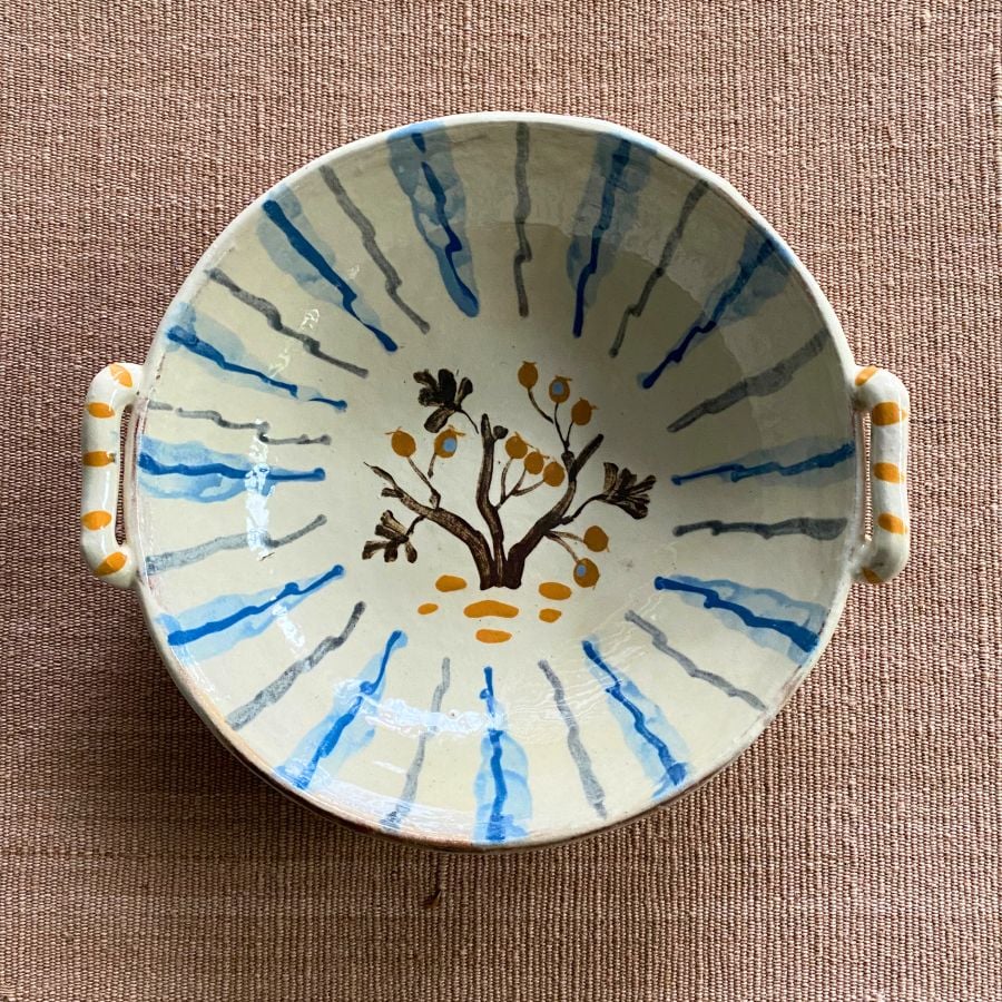 James Burnett Stuart ceramic bowl with handles
