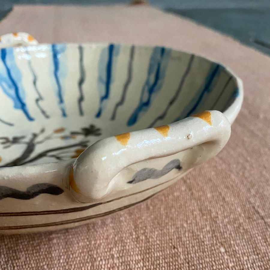 James Burnett Stuart ceramic bowl with handles
