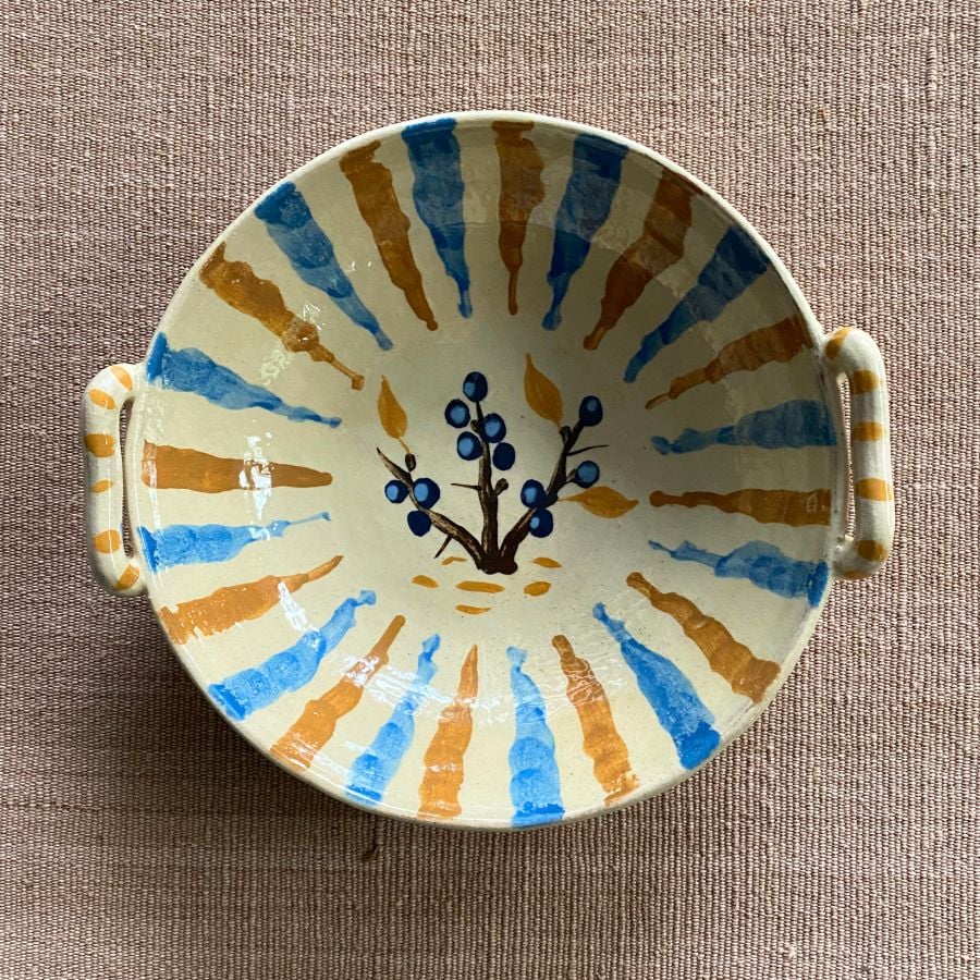 James Burnett Stuart ceramic bowl with handles