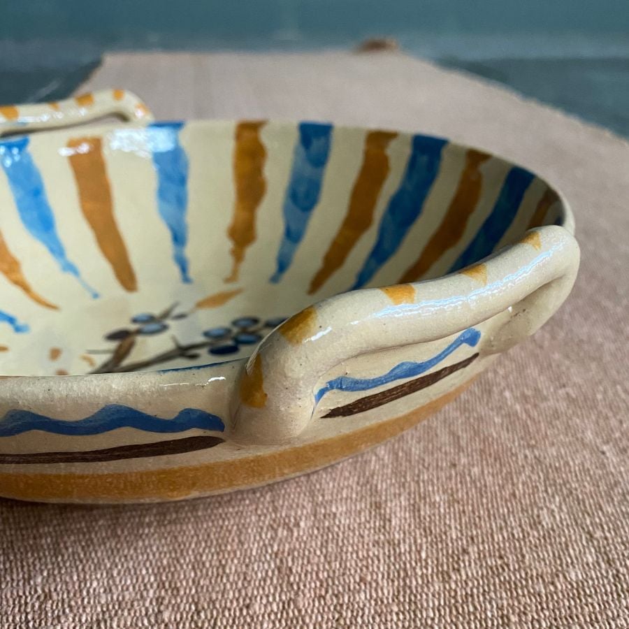 James Burnett Stuart ceramic bowl with handles