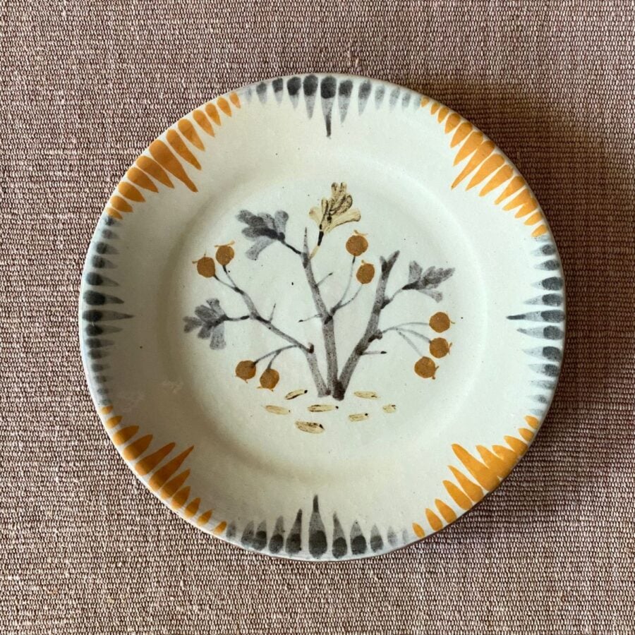 James Burnett Stuart Side Plate Botanical design