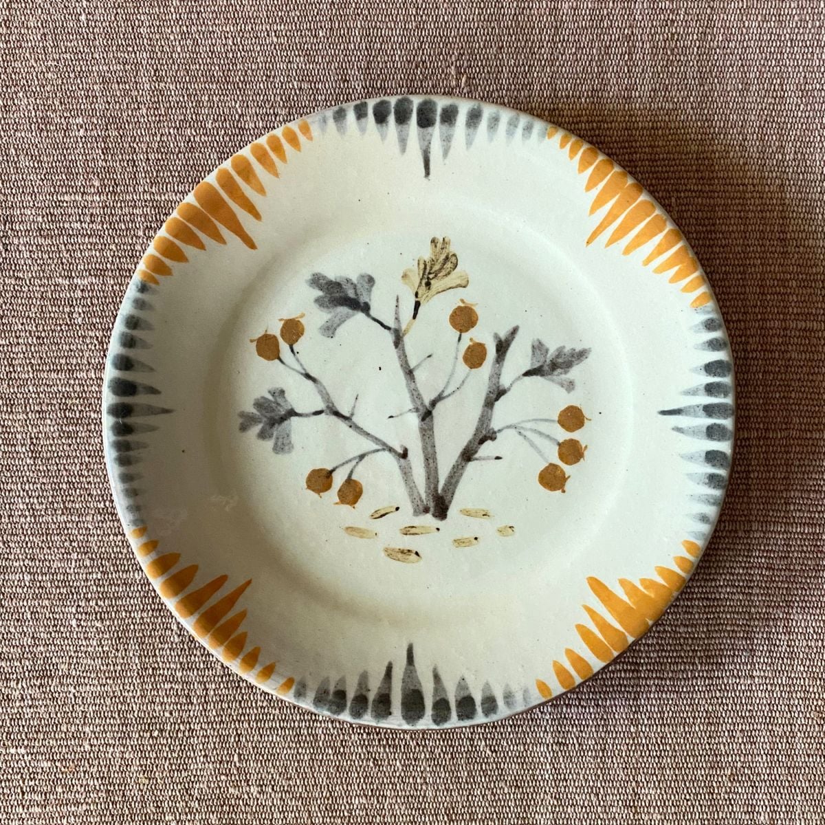 James Burnett Stuart Side Plate Botanical design