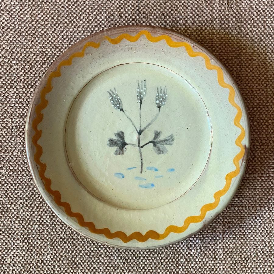 James Burnett Stuart Side Plate Botanical design