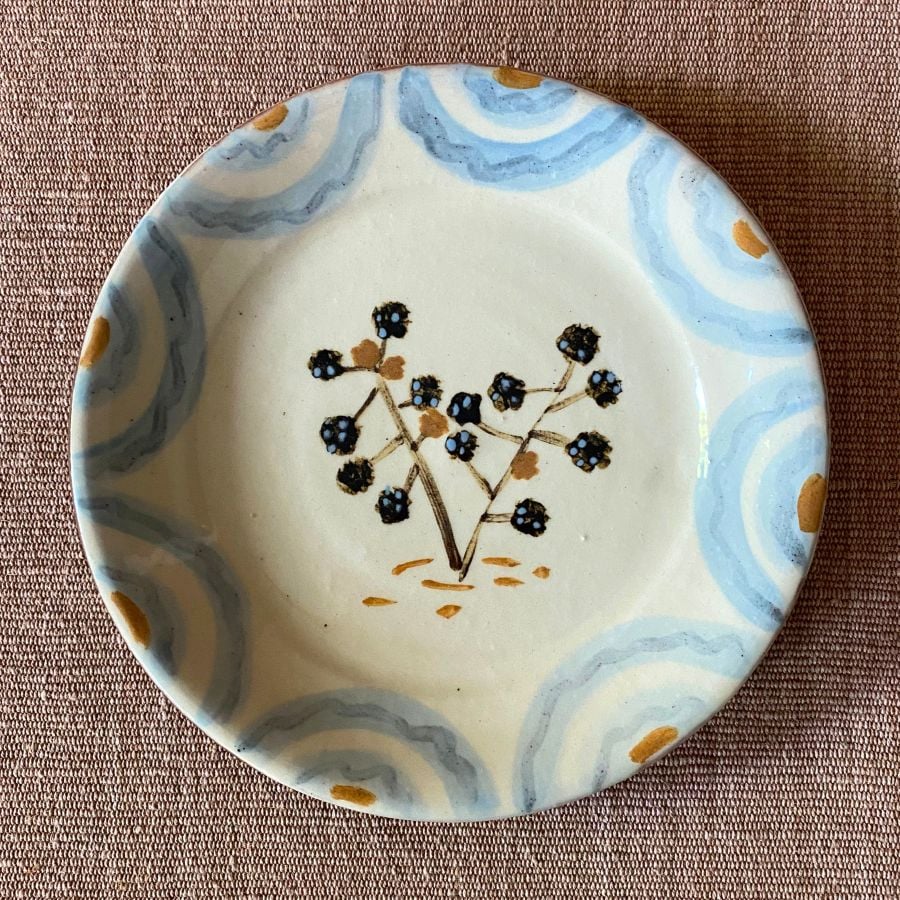 James Burnett Stuart Side Plate Botanical design