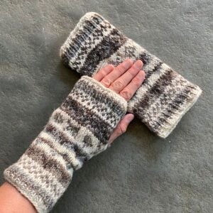 Pachamama fairisle mittens in multi-colours