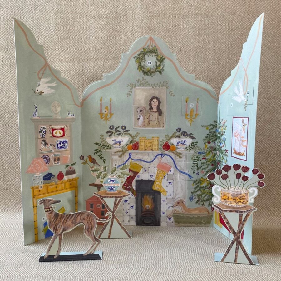 Polly Fern Dutch Gable Advent Calendar Interior