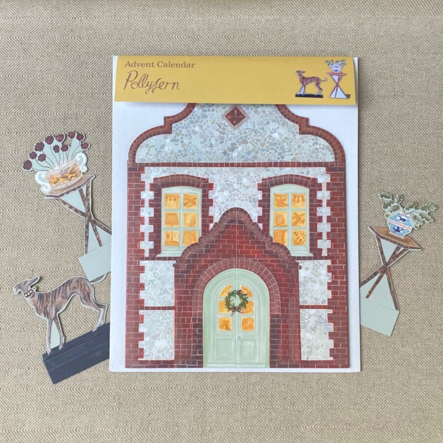 Polly Fern Dutch Gable Advent Calendar Interior