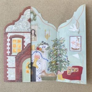 Polly Fern Dutch Gable Advent Calendar Interior Flatlay
