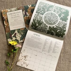 Isla Middleton Growing Through the Seasons 2027 calendars with posy of flowers
