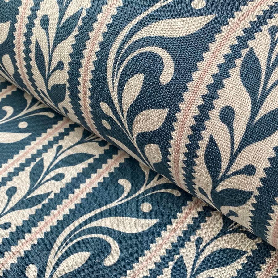 Arden Stripe fabric on a roll