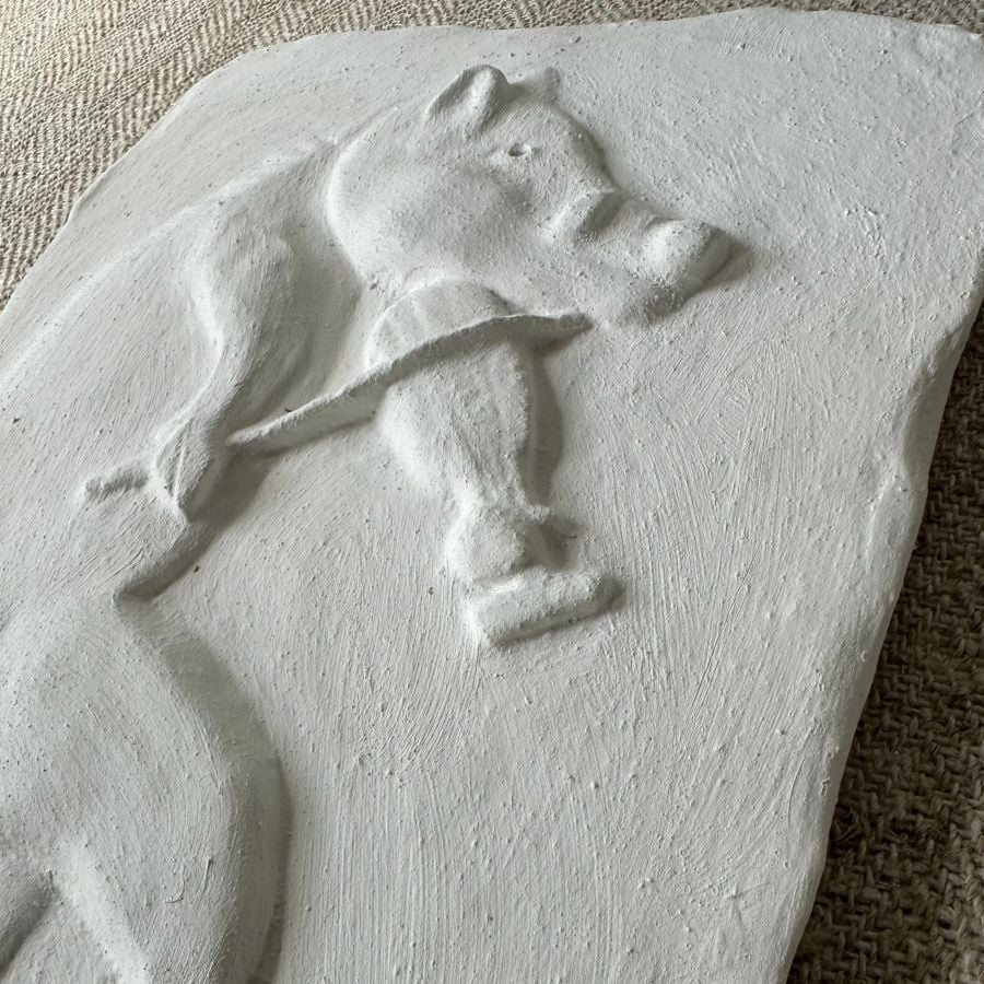 Pargetted Panel - Boar with Fiddle BPSO3