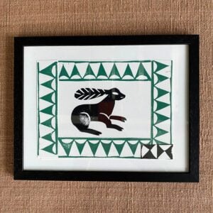 Dedemona McCannon Framed lino print