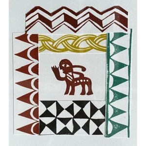 Dedemona McCannon Framed lino print