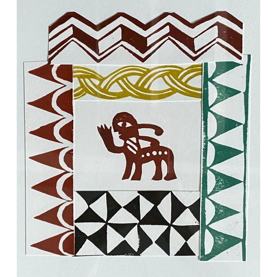 Dedemona McCannon Framed lino print