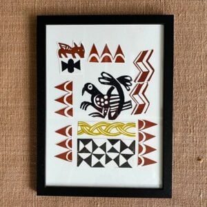 Dedemona McCannon Framed lino print