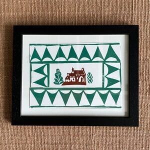 Dedemona McCannon Framed lino print
