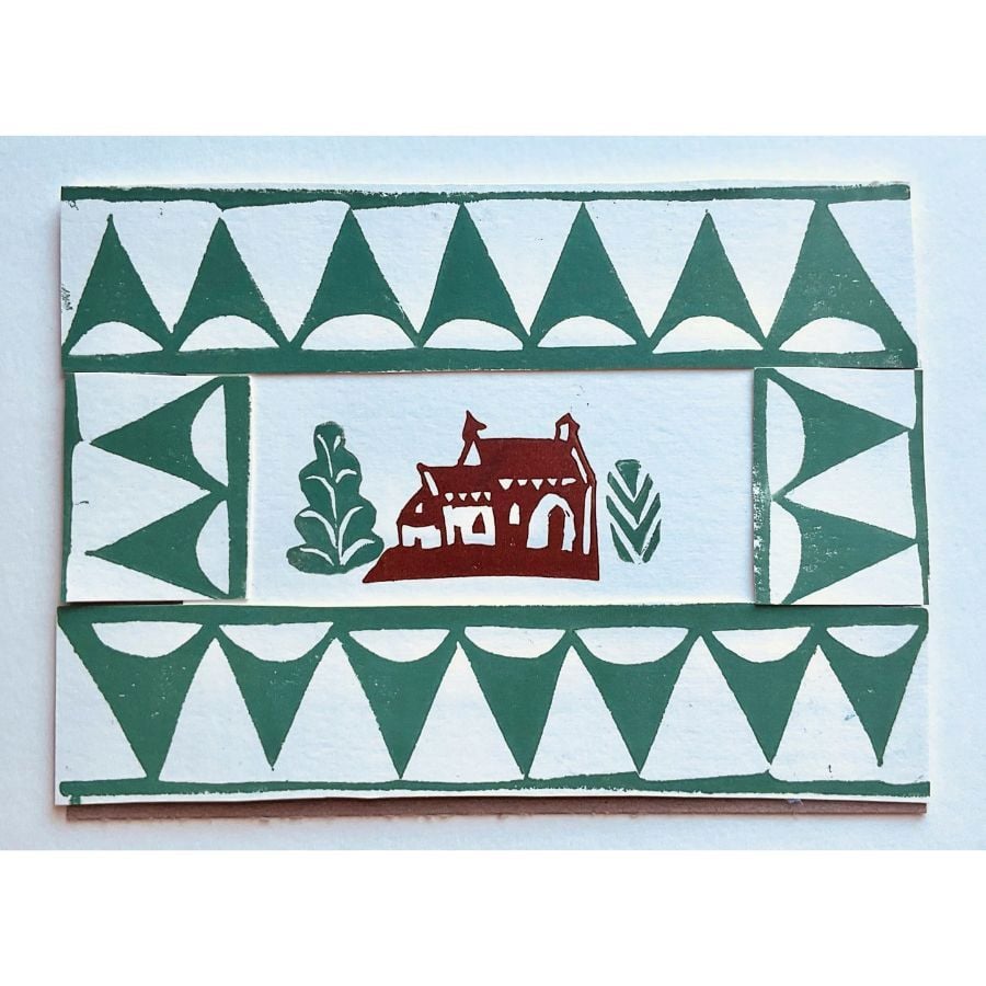 Dedemona McCannon Framed lino print
