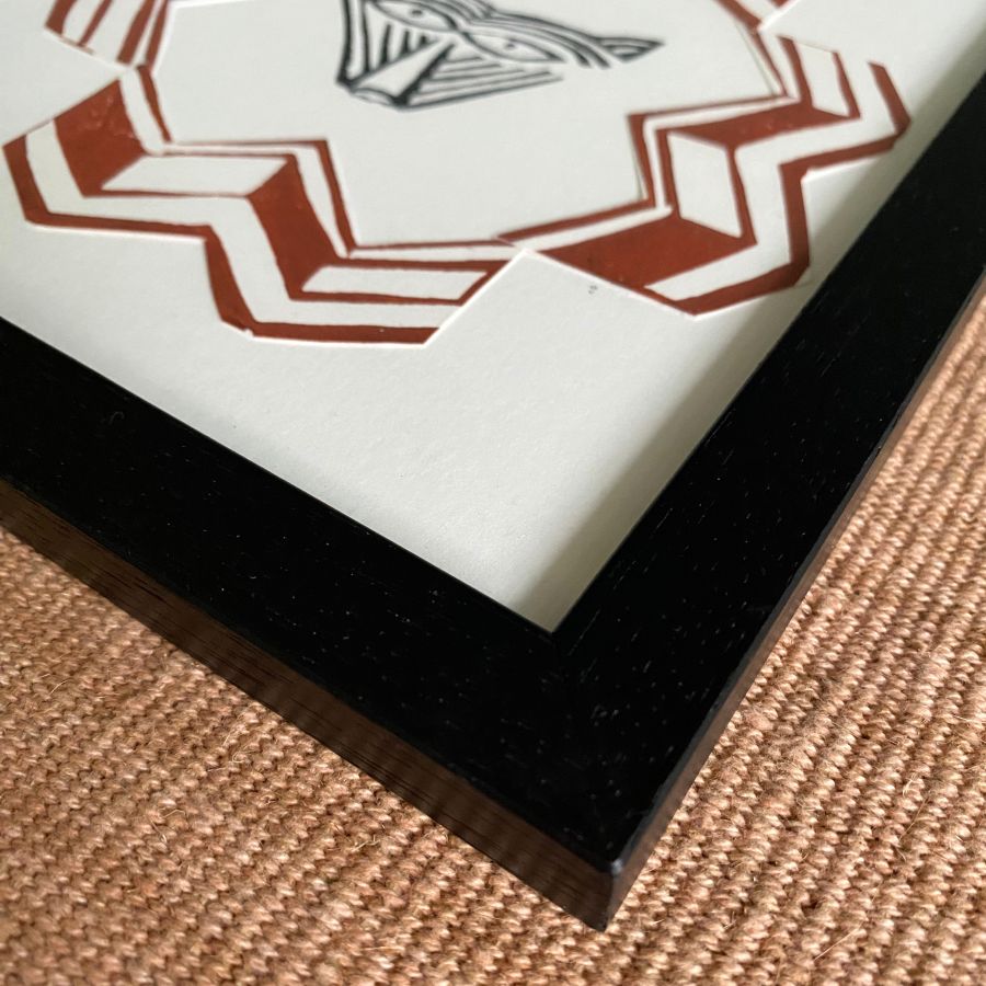 Dedemona McCannon Framed lino print