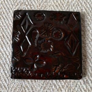 Desdemona McCannon glazed stamped tiles