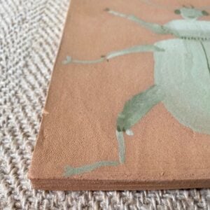 Edmund Davies Illustrated Insect Tile Pink Green EDTP4 - Image 2
