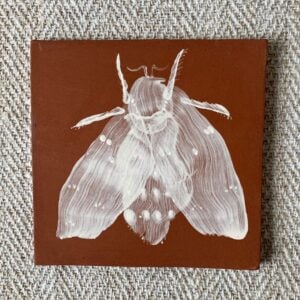 Edmund Davies Iluustrated Tile Terracotta