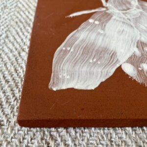 Edmund Davies Illustrated Insect Tile Terracotta EDTT3 - Image 2