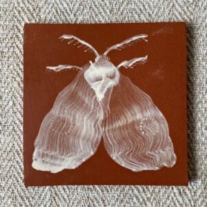 Edmund Davies Iluustrated Tile Terracotta