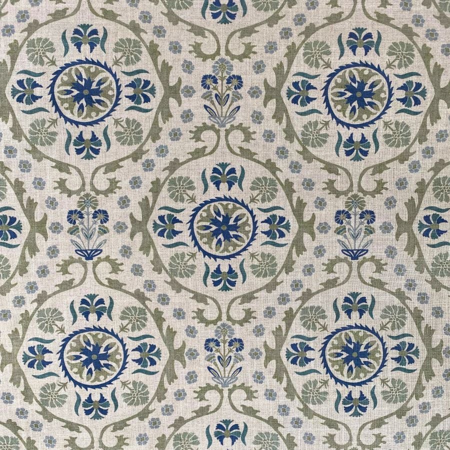 Extra Wide Eden Suzani Indigo & Sage