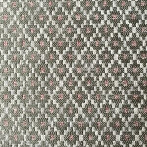 Green, diamond patterned upholstery fabric
