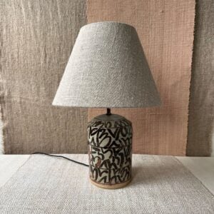 Jack Welbourne Pottery Lamp with shade
