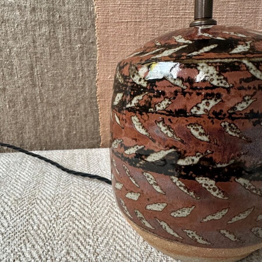 Jack welbourne pottery lamp