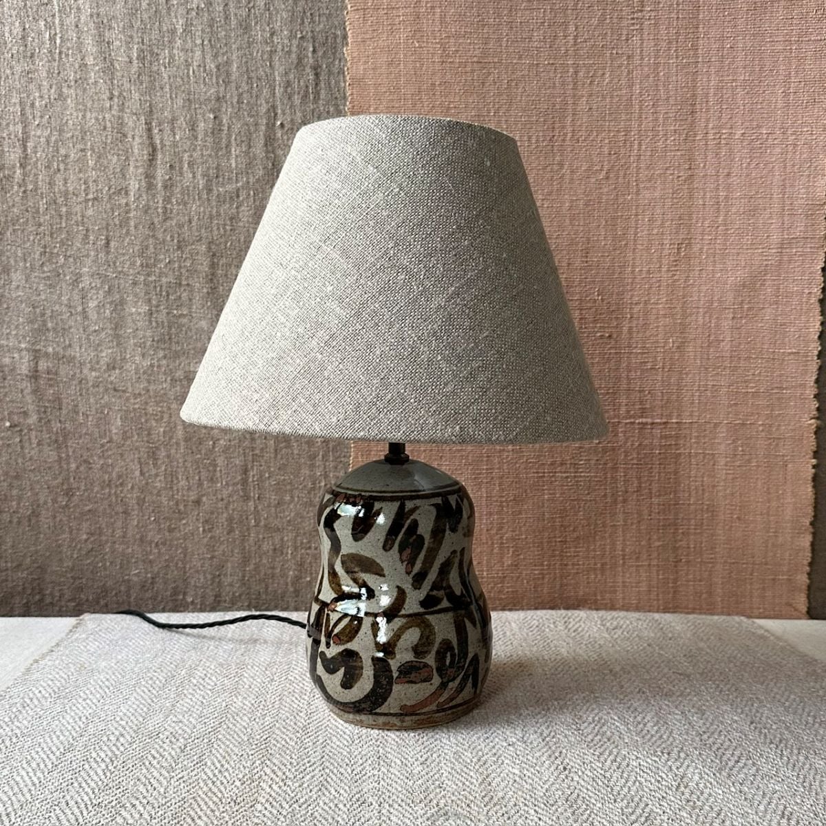 Jack welbourne stoneware pottery lamp