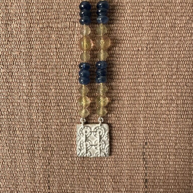 Kyanite, Silver & Cast Glass - Hawk CDLT M1 - Image 4