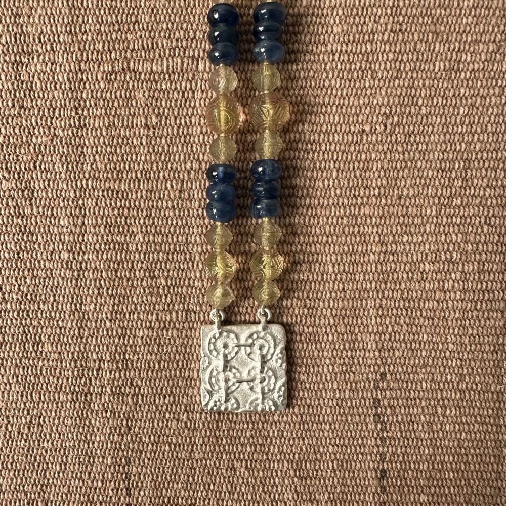 Kyanite, Silver & Cast Glass - Hawk CDLT M1 - Image 4