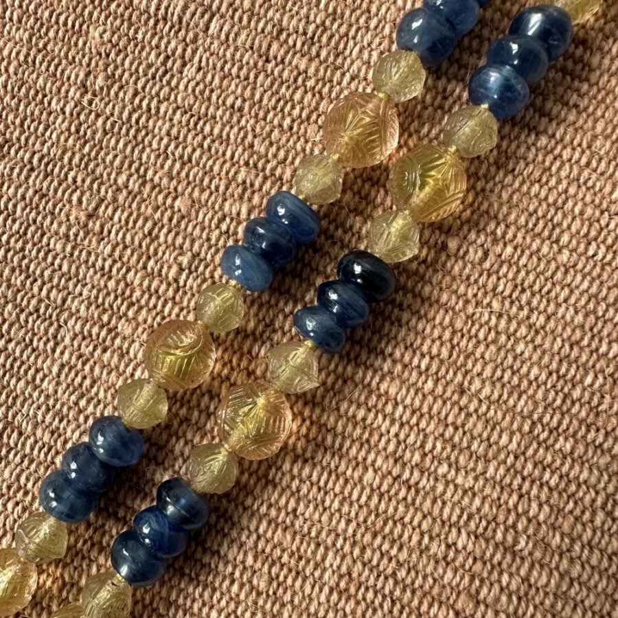 Kyanite, Silver & Cast Glass - Hawk CDLT M1
