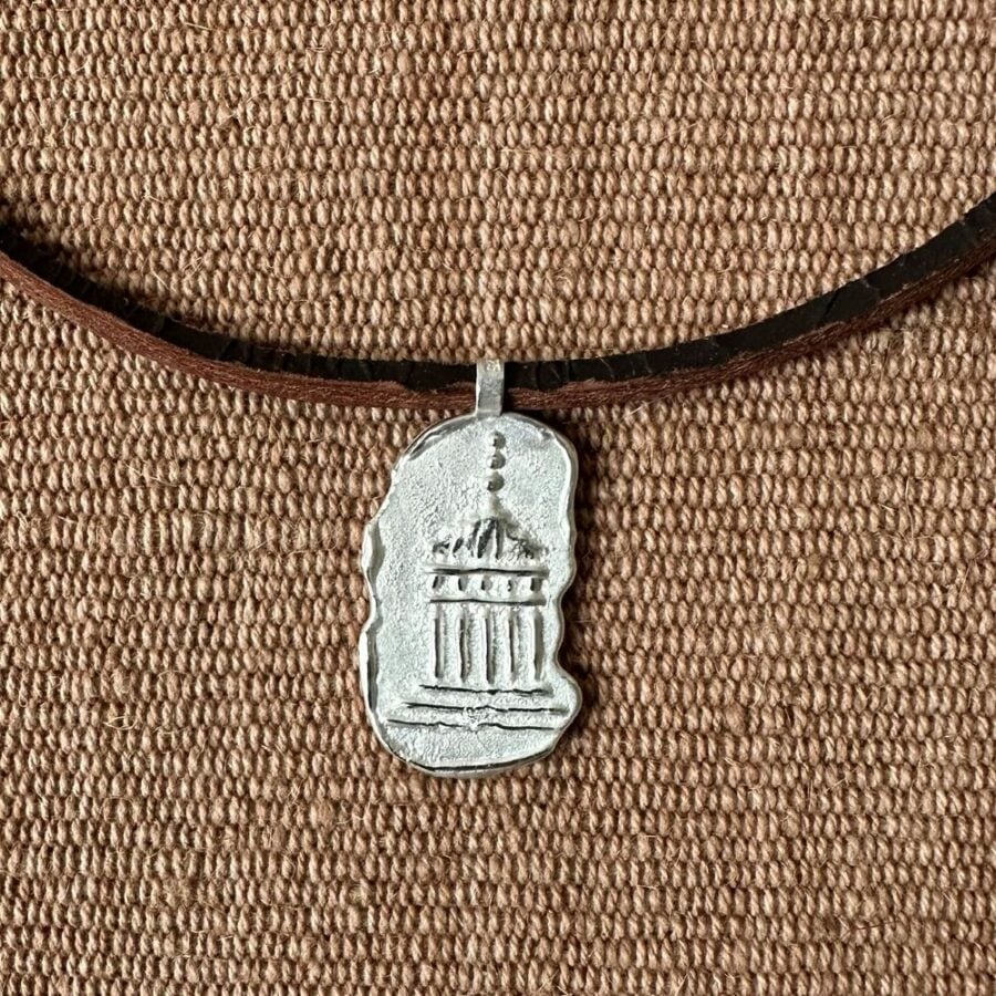 Silver Temple Thong Necklace M8