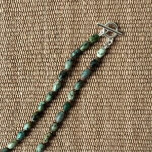 Primitive Cross African Turquoise Necklace M9 - Image 3