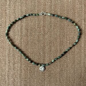 Primitive Cross African Turquoise Necklace M9 - Image 2