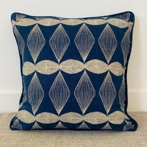 Sarah Burns Block print cushion