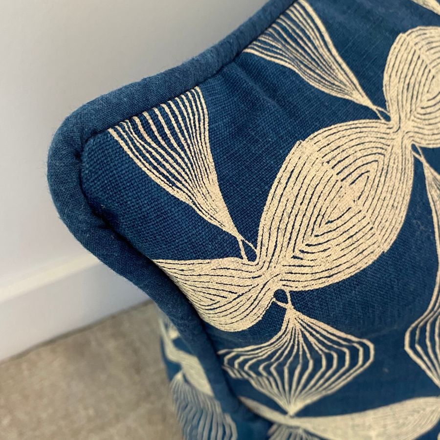 Sarah Burns Block print cushion