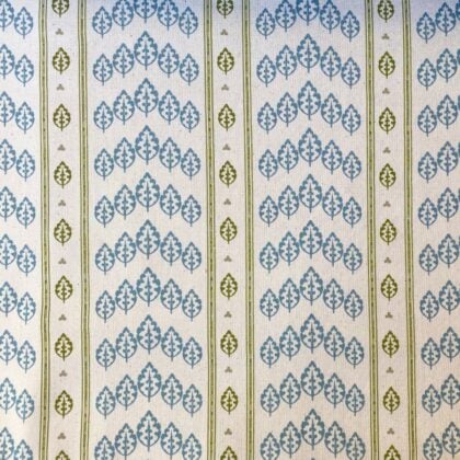 Coppice Stripe Sea Blue & Olive - Image 2
