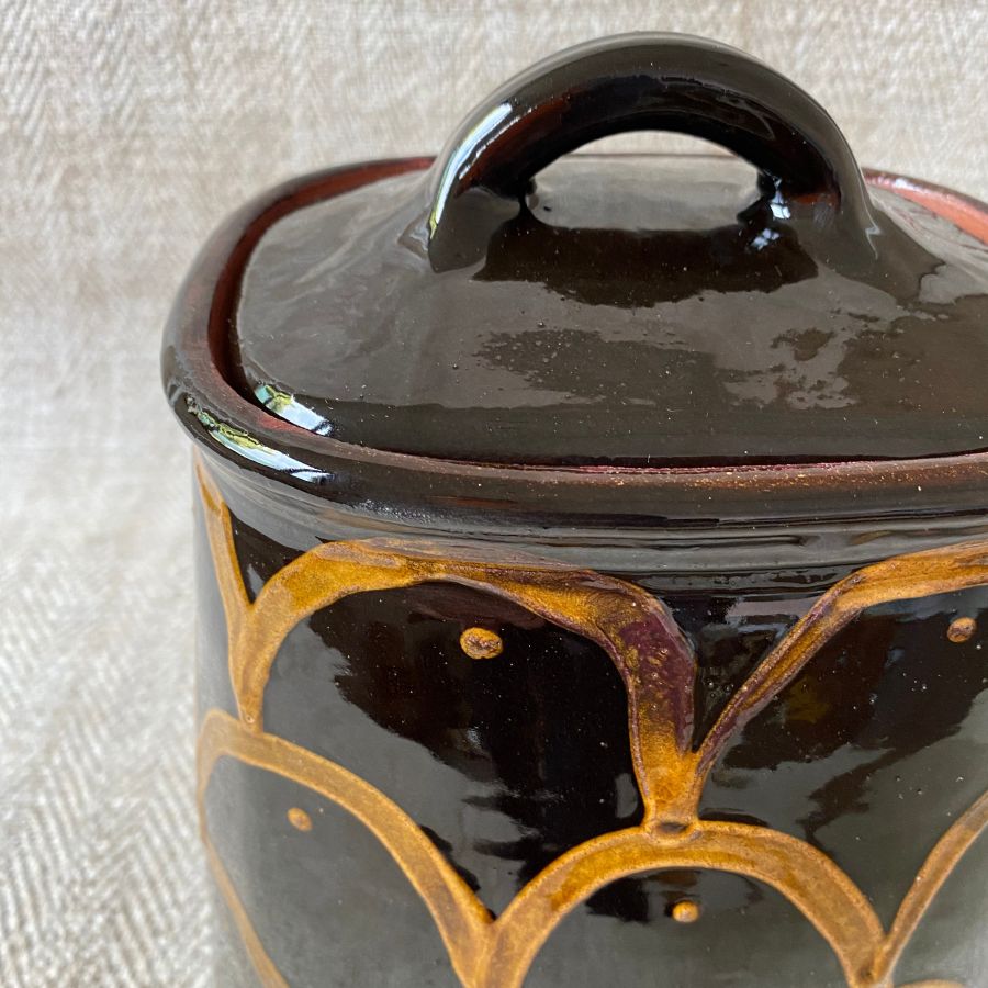 Erica Taylor Low Large Lidded Jar ETJM5