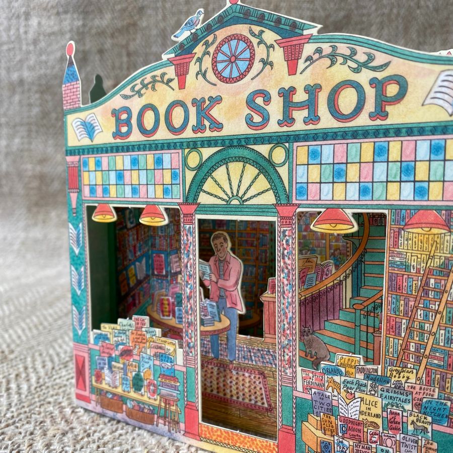 Emily Sutton 3D Card - Book Shop