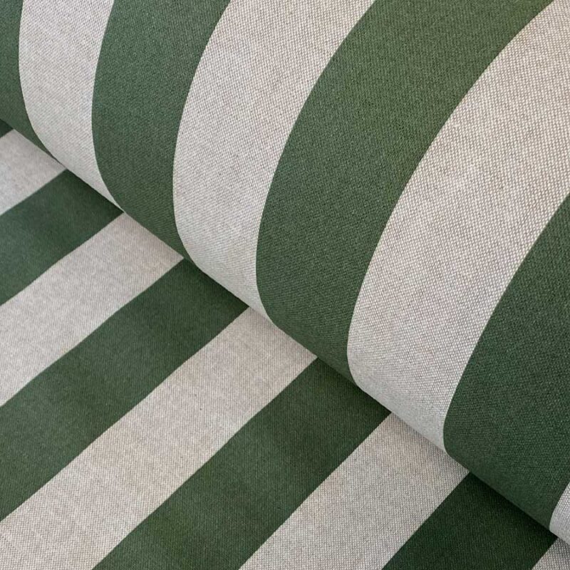 Broad-Stripe-Fern-Green Fabric Tinsmiths