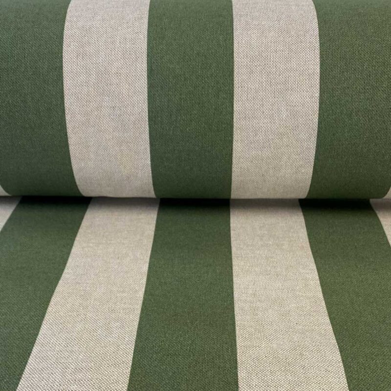 Broad-Stripe-Fern-Green Fabric Tinsmiths